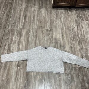 Topshop Light Gray Crew Neck Sweater
